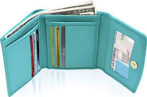 tri fold wallet for women.